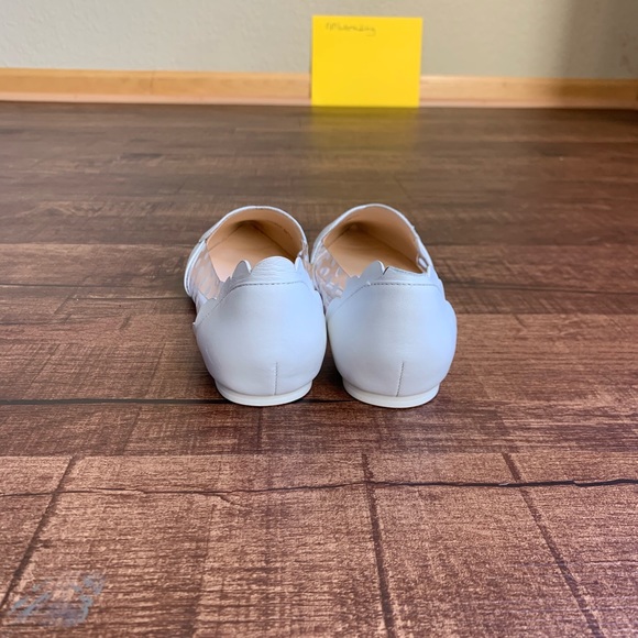 Isa Tapia white pointed toe slip on ballet flats - Picture 15 of 16